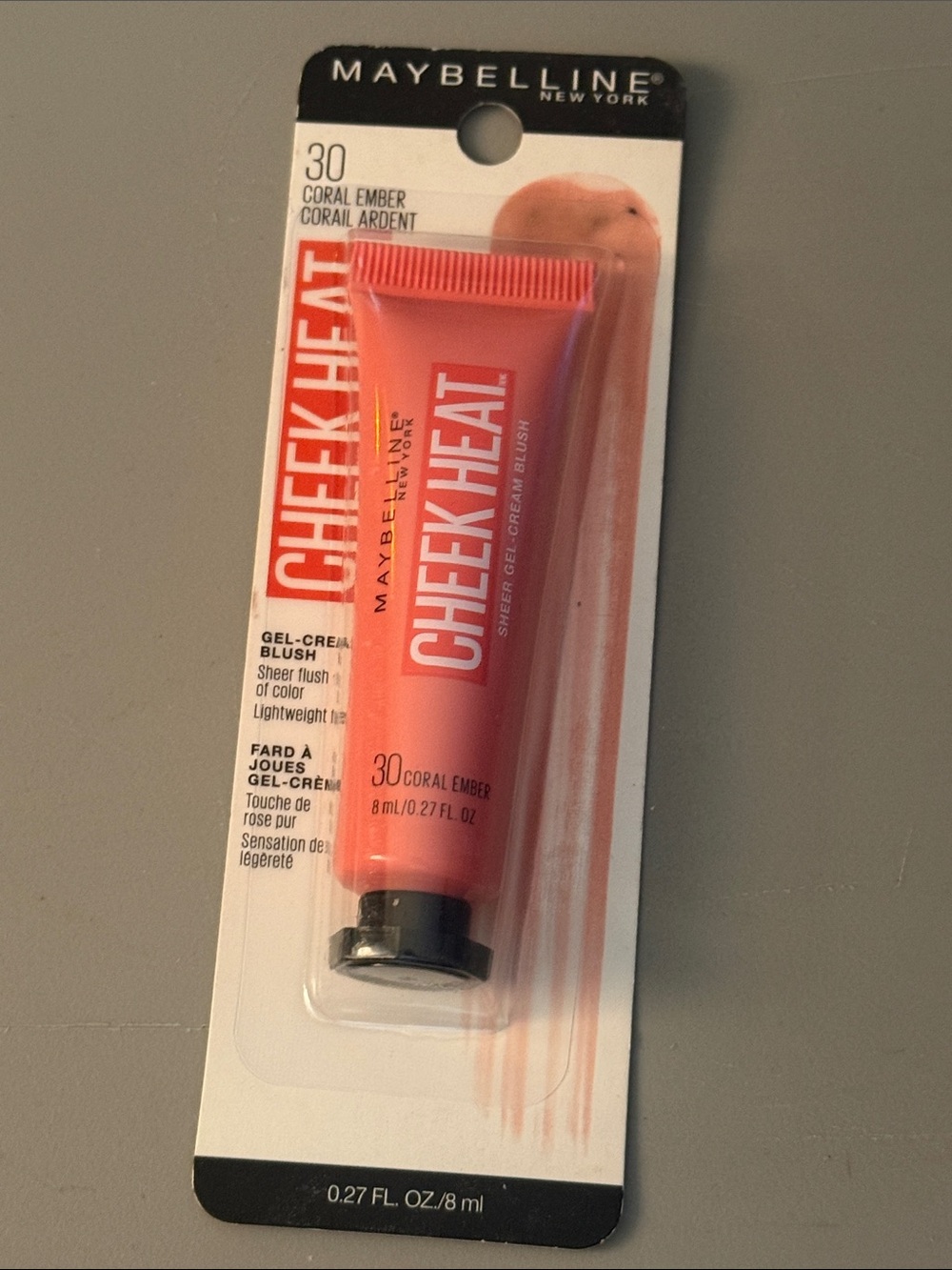 Maybelline Cheek Heat Sheer Gel-Cream Blush in Coral Ember